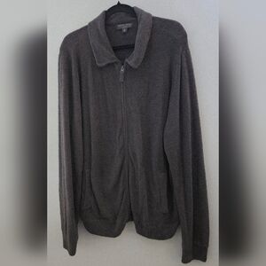 Barefoot Dreams CozyChic Lite Full‎ Zip Cardigan Dark Gray Women's 2X Soft Plush